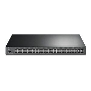 TP-Link Switch menedzselt Layer2+ 52 port · 48x 1GbE · 4x SFP · PoE teljesítmény 384 watt · 48x PoE at  · 4x SFP · 19 ·  · Omada · SG3452P