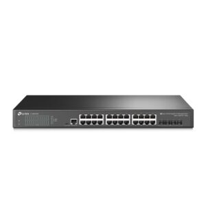 TP-Link Switch menedzselt Layer2+ 28 port · 24x 1GbE · 4x SFP+ · ventilátor nélküli, Omada · SG3428X