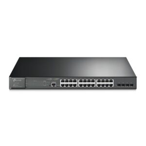 TP-Link Switch menedzselt Layer2+ 28 port · 24x 1GbE · 4x SFP · PoE teljesítmény 384 watt · 24x PoE at  · 4x SFP · 19 ·  · Omada · SG3428MP