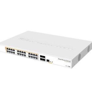 MikroTik Cloud Router Switch CRS328-24P-4S+RM, 24x Gigabit, 4x SFP+, POE, Rackmount !!! USED !!!!