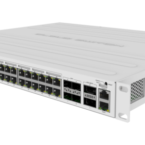 MikroTik Cloud Router Switch CRS354-48P-4S+2Q+RM, 48x Gigabit RJ45 POE, 4x SFP+ 10G, 2x QSFP+ 40G, 750W Rackmount
