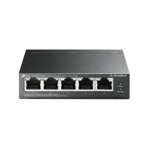 TP-Link - TL-SG1005LP - 5 portos gigabites asztali Switch 4 portos PoE+ csatlakozóval
