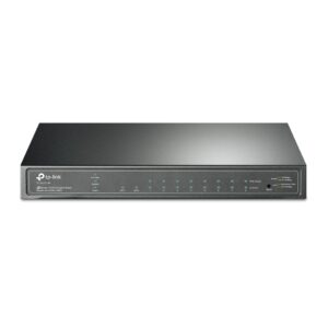 TP-Link Switch menedzselt Layer2 10 port · 8x 1GbE · PoE teljesítmény 58 watt · 8x PoE at  · 2x SFP · 10 ·  · ventilátor nélküli, Omada · SG2210P
