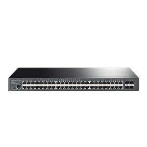 TP-Link Switch menedzselt Layer2+ 52 port · 48x 1GbE · 4x SFP+ · 19"  · ventilátor nélküli, Omada  · SG3452X
