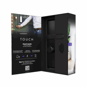 Shelly · „LOQED Touch Smart Lock fekete” intelligens ajtózár