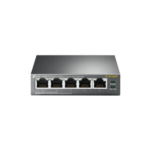 TP-Link - TL-SF1005P - 5 portos 10/100 Mbps asztali Switch 4 portos P-vel