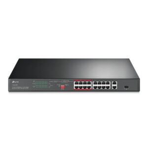 TP-Link - TL-SL1218P - 16 portos 10/100 Mbps + 2 portos Gigabit Rackmount S