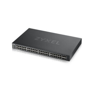 Zyxel Switch intelligensen menedzselt Layer2 52 port • 48x 1 GbE • PoE Költségvetés 375 Watt • 48x PoE • 4x SFP+ • 19" • NebulaFlex • XGS1935-52HP