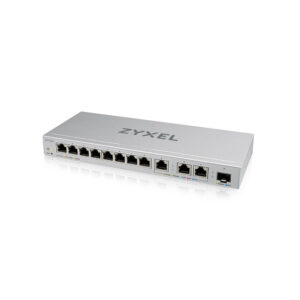 Zyxel Switch intelligensen menedzselt Layer2 12 portos • 8x 1 GbE • 3x 10 GbE • 1x SFP+ • Asztali • XGS1250-12 v2