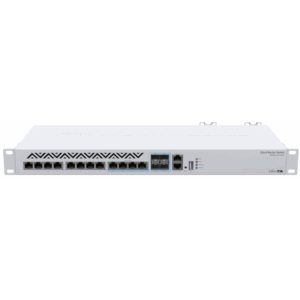 MikroTik Cloud Router Switch CRS312-4C+8XG-RM, 8x 10GB RJ45 port, 4x Combo 10GB (RJ45/SFP+), rackbe szerelhető