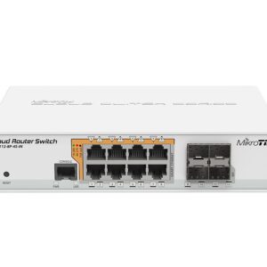 MikroTik Cloud Router Switch CRS112-8P-4S-IN, 8x Gigabit, 4x SFP, POE