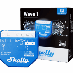 Shelly · Süllyesztett · "Wave 1" · Relé · max. 16A · 1 csatorna · Z-Wave