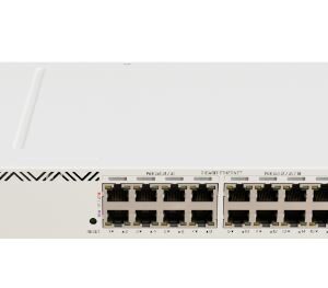 MikroTik Cloud Router Switch CRS320-8P-8B-4S+RM, 17x Gigabit PoE (8x PoE+, 8x PoE++), 4x SFP+, rackbe szerelhető, 600W