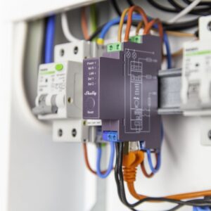 Shelly · DIN sín · "Pro 2" · Relé · max. 25A · 2 fázis · 2 csatorna · WLAN · LAN · BT