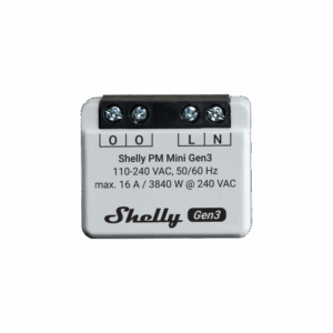 Shelly · Süllyesztett · "PM Mini Gen. 3" · 2 db-os kiszerelés · Wi-Fi · Bluetooth