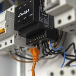 Shelly · DIN sín · "Pro 3" · Relé · max. 48A · 3 fázis · 3 csatorna · WLAN · LAN · BT