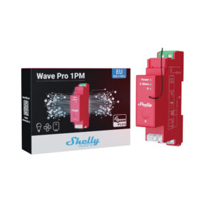 Shelly · DIN sín · "Wave Pro 1PM" · Relé · max. 16 A · 1 fázis · 1x 16 A · Mérési funkció · Z-Wave