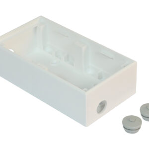 Shelly kiegészítők / Felületre szerelhető ház dupla Shelly fali kapcsolóhoz, 45 mm (Shelly aljzathoz)